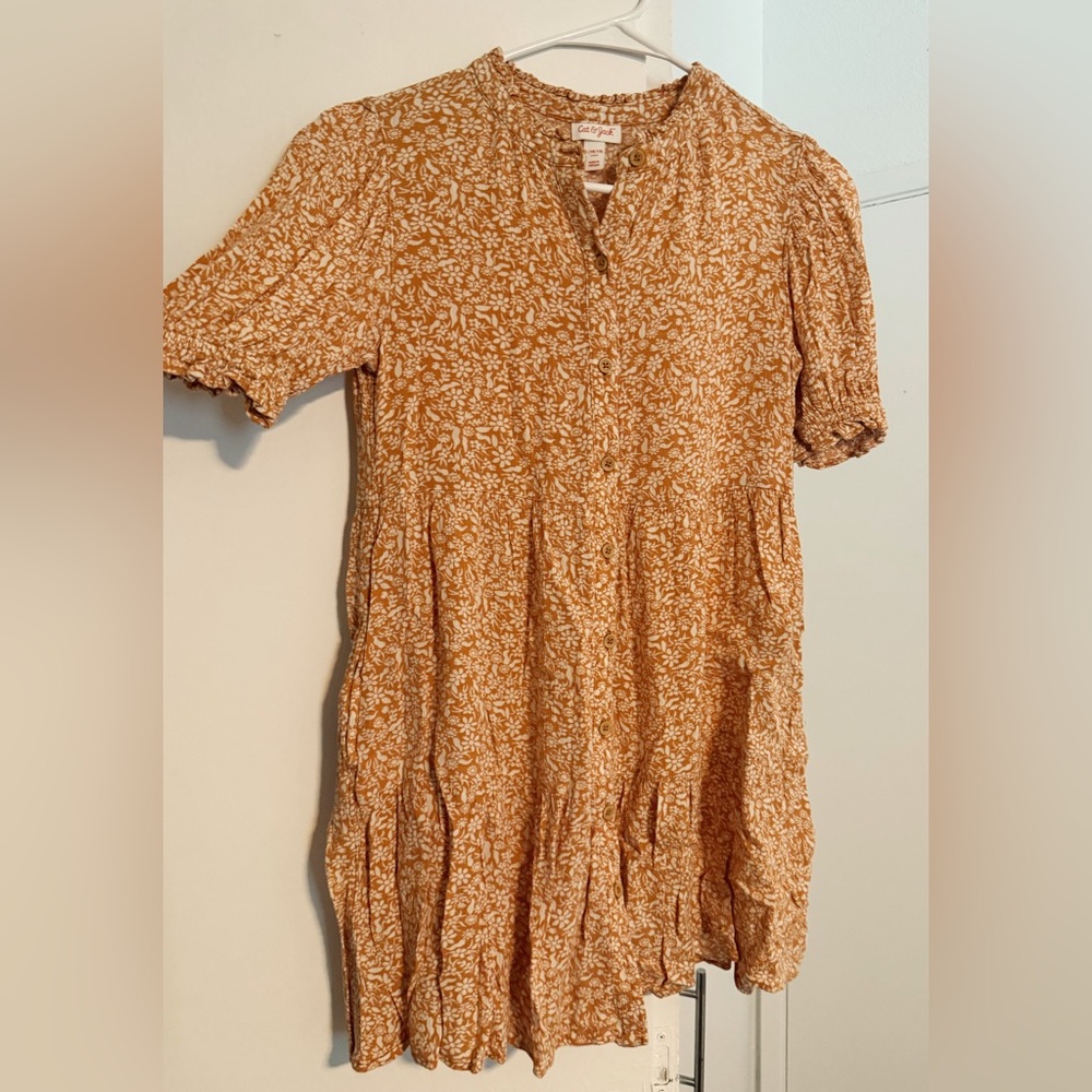 Cat & Jack Orange Floral Dress